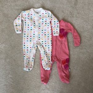 Set of 2 - Footed Pajamas